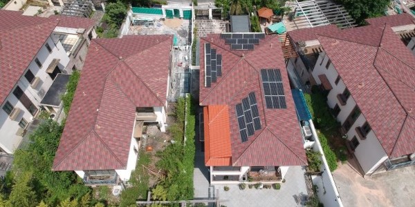 觀瀾高爾夫別墅已入住用戶再安裝家用太陽(yáng)能發(fā)電系統(tǒng)即將開(kāi)工